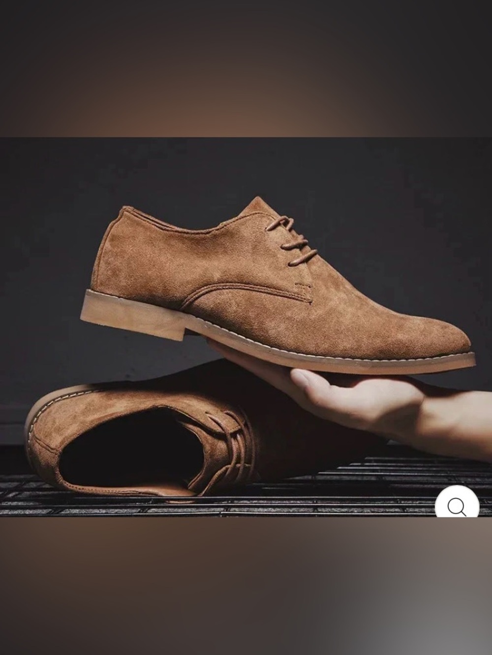 Banana Republic Men's Brown Suede Derby Shoes - Classic Lace-Up (Never Worn)
